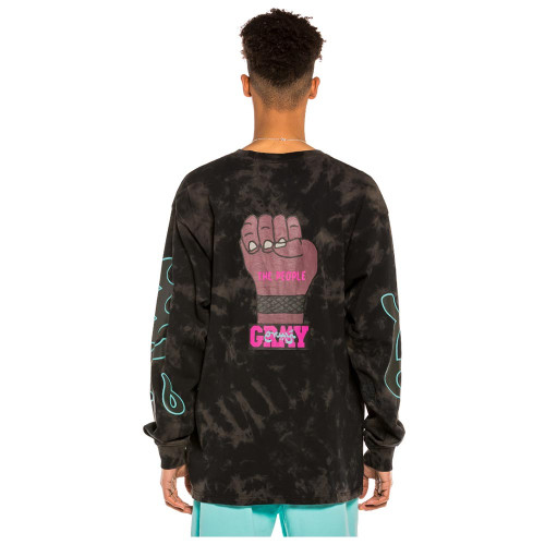 Grimey Ανδρική μακρυμάνικη μπλούζα Day Dreamer Bleached Long Sleeve